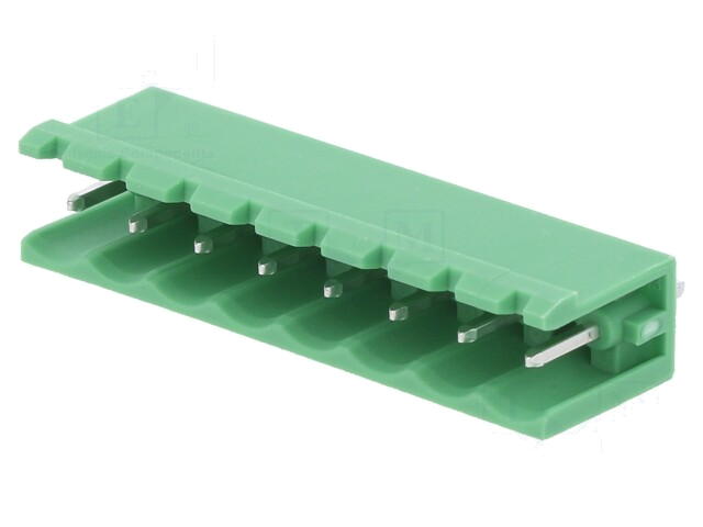 Ontkoppelbare terminal strip; 5mm; banen: 8; recht; contact; THT Ontkoppelbare terminal strip; 5mm; banen: 8; recht; contact; THT